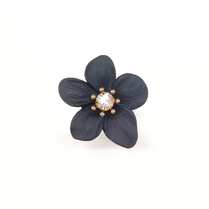 Black Floral Ring Black Floral Ring